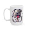 10022739275040782737_2048.jpeg Chubby White Bulldog Puppy Dog Lover Mug – Cute Cartoon Puppy Coffee Mug – 11oz/15oz Ceramic Mug