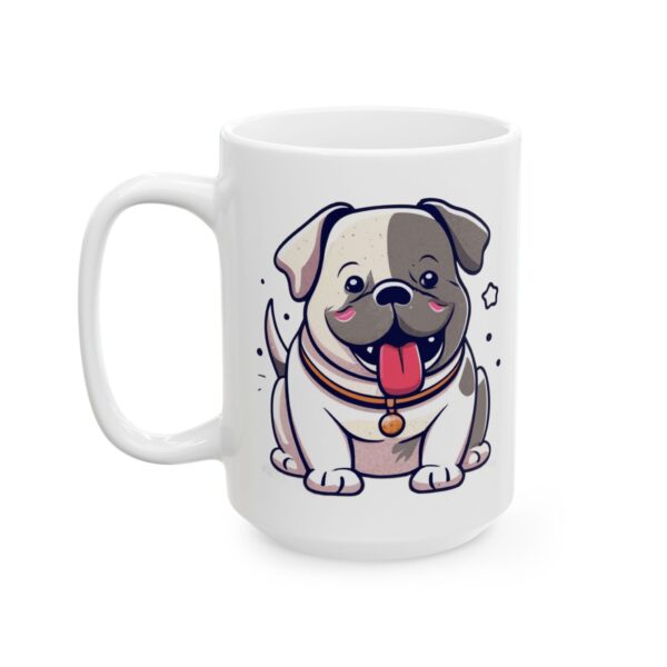 10022739275040782737_2048.jpeg Chubby White Bulldog Puppy Dog Lover Mug – Cute Cartoon Puppy Coffee Mug – 11oz/15oz Ceramic Mug