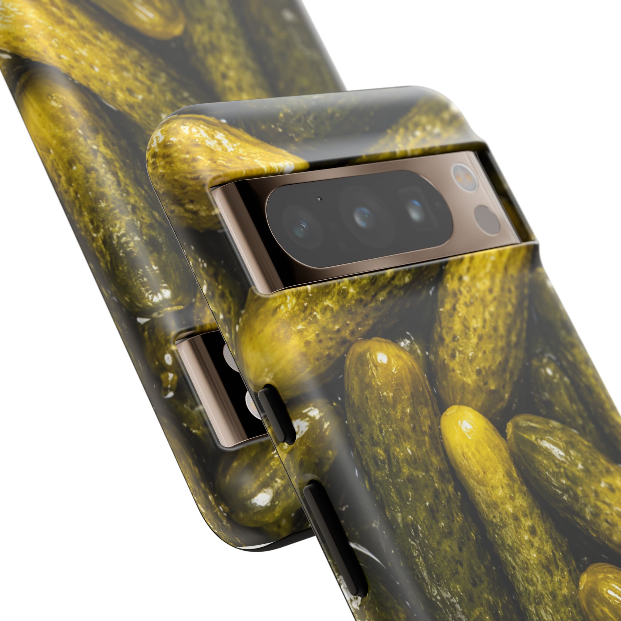 Pickle Pattern Google Pixel Phone Case — Funny Gherkin Protective Cover - Image 26