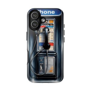 Vintage Payphone Tough Case — Retro Phone Design iPhone Protector