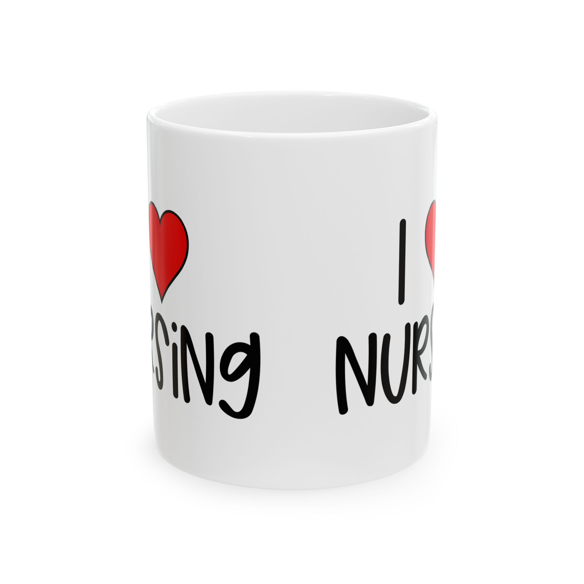 I (Heart) Nursing– Medical Coffee Mug – 11oz/15oz Ceramic Mug - Image 2