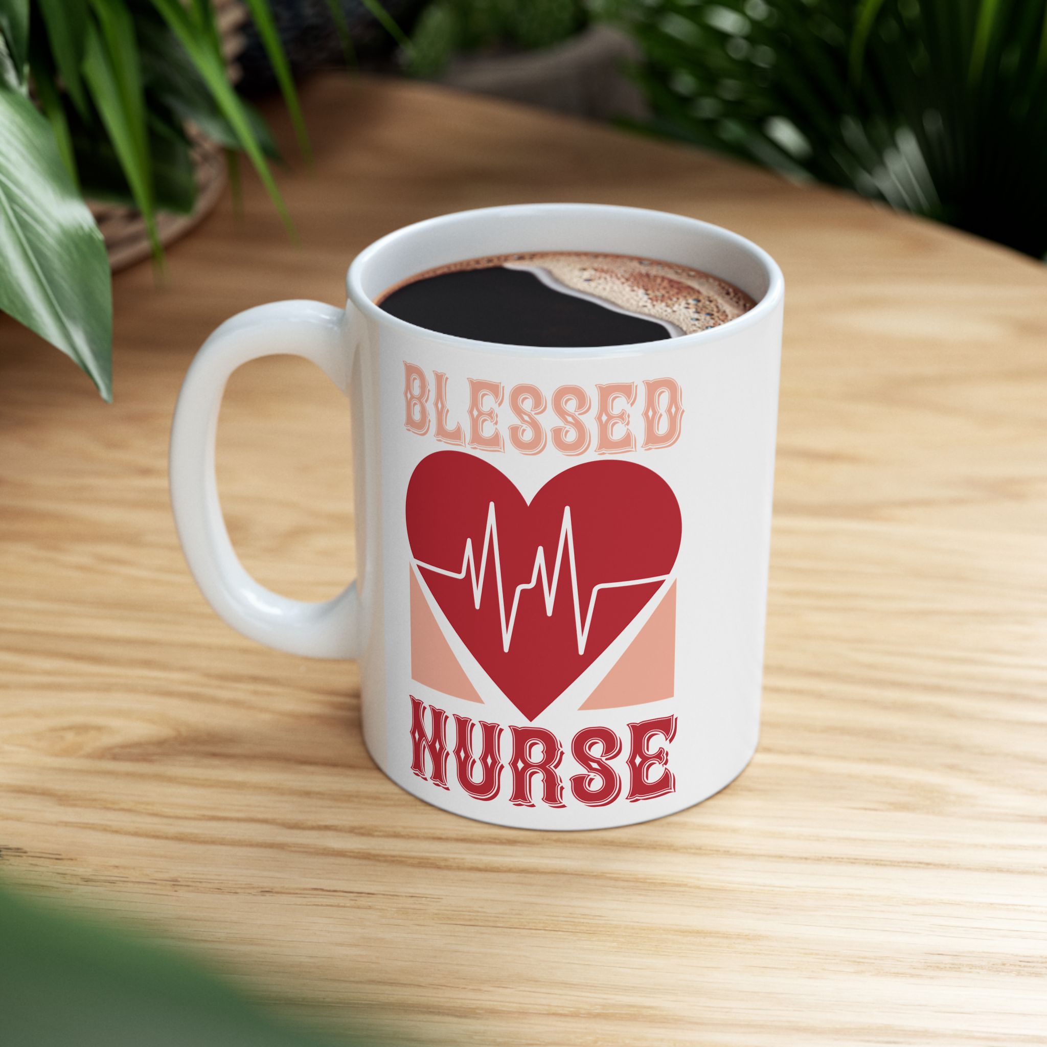 BLESSED NURSE – Medical Coffee Mug – 11oz/15oz Ceramic Mug - Image 5