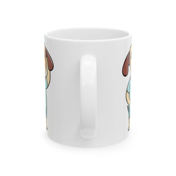 10232233245760966673_2048.jpeg Dog in Polka Dot Shirt Dog Lover Mug – Cute Cartoon Puppy Coffee Mug – 11oz/15oz Ceramic Mug