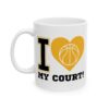 10245706298895152285_2048.jpeg I Heart My Court Basketball Mug – Basketball Fan Coffee Mug – 11oz/15oz Ceramic Mug