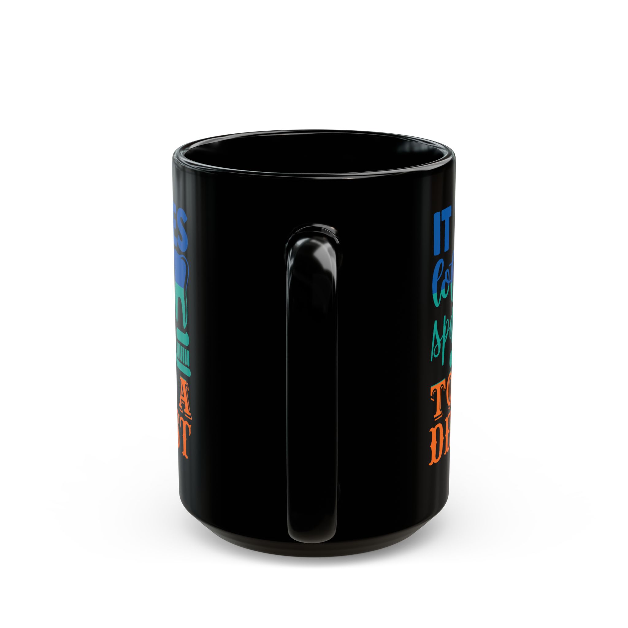 Dentist Mug - "It Takes Lots of Sparkle to Be a Dentist" Personalized Black Coffee Cup - Image 9