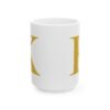 10308845845106621117_2048-1.jpeg Gold Letter K Monogram Mug – Gold Initial Alphabet Coffee Mug – 11oz/15oz Ceramic Mug