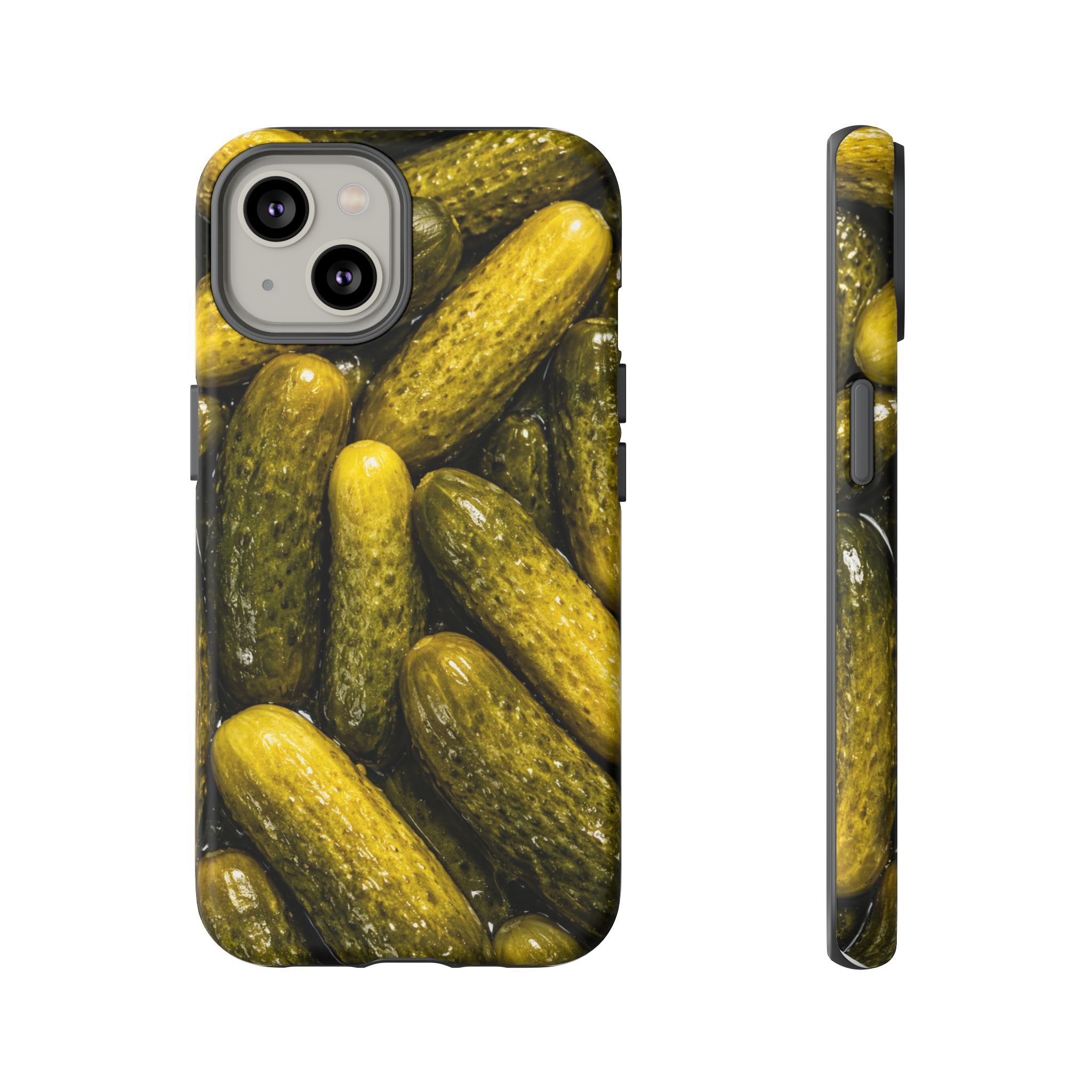 Pickle Pattern iPhone Case — Novelty Pickles Design Protective Case - Image 47