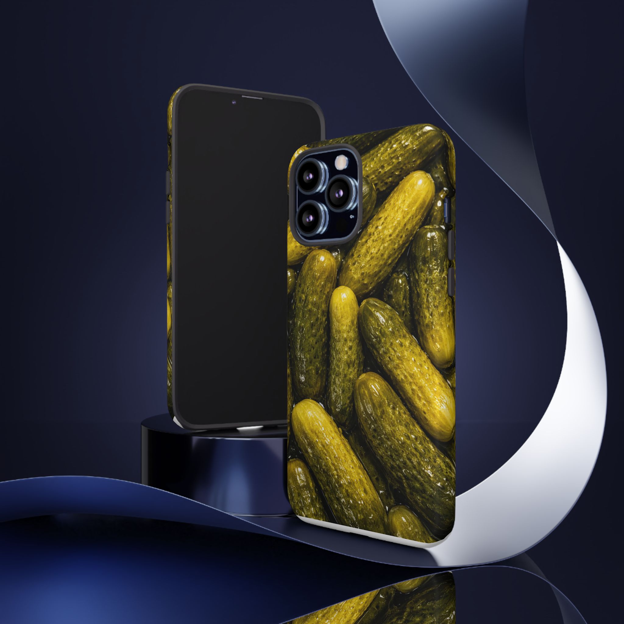 Pickle Pattern iPhone Case — Novelty Pickles Design Protective Case - Image 42