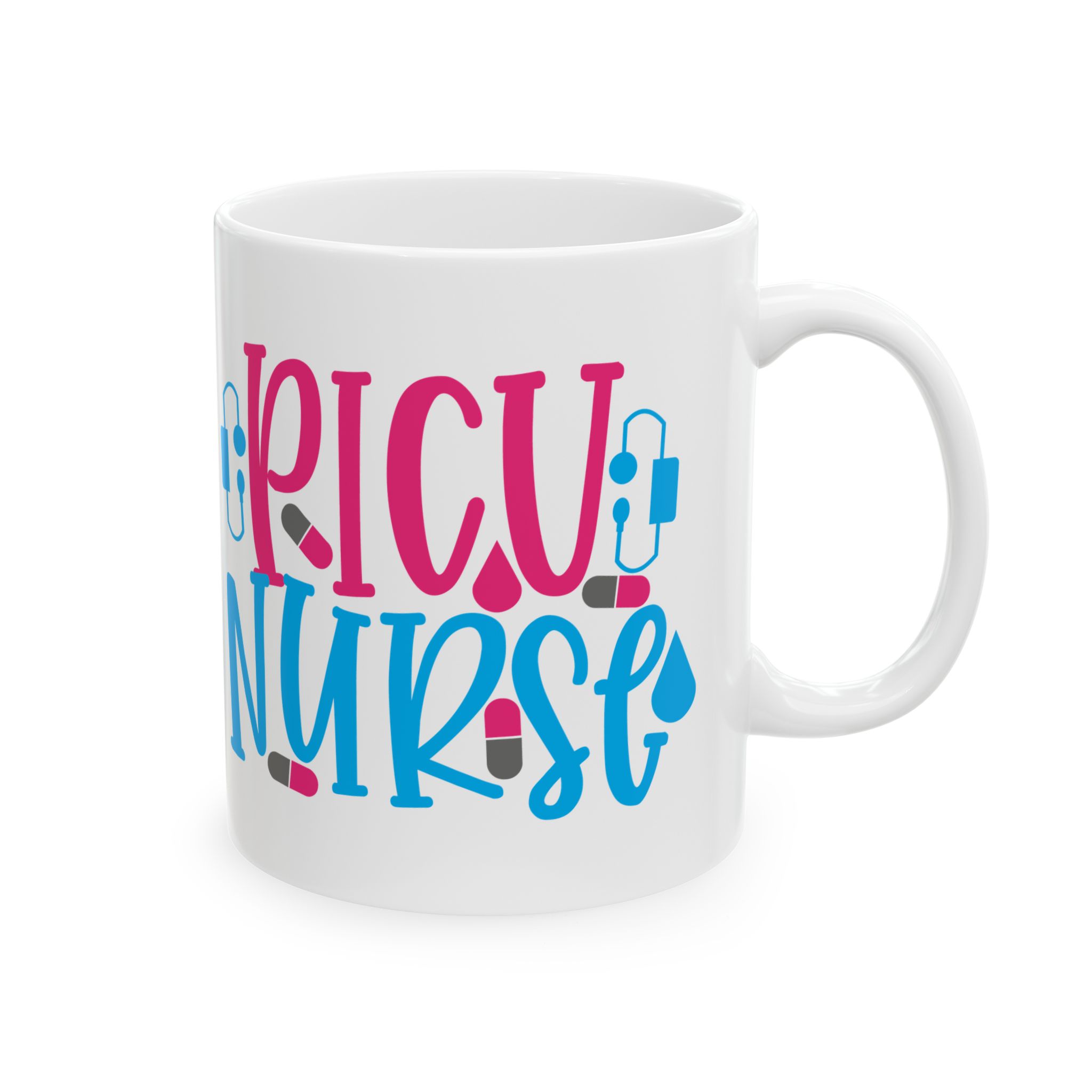 PICU Nurse – Medical Coffee Mug – 11oz/15oz Ceramic Mug