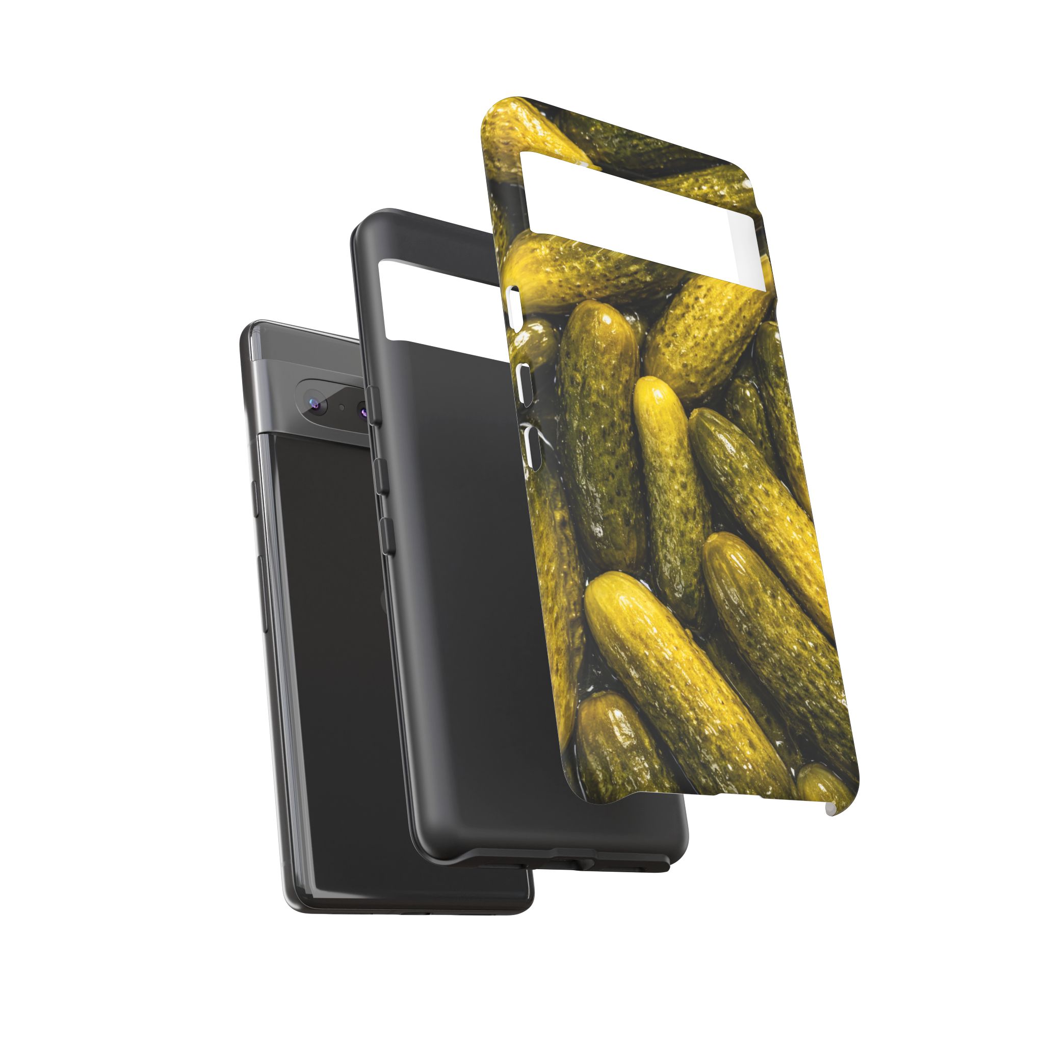 Pickle Pattern Google Pixel Phone Case — Funny Gherkin Protective Cover - Image 11