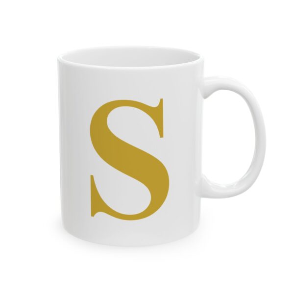 10425566678235624722_2048-2.jpeg Gold Letter S Monogram Mug – Gold Initial Alphabet Coffee Mug – 11oz/15oz Ceramic Mug