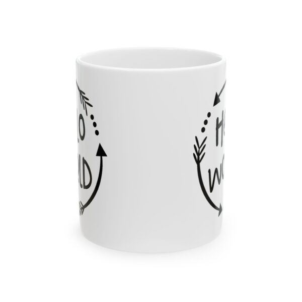 10436837287341929524_2048.jpeg Hello World Arrow Circle Mug – Funny Gift Coffee Mug – 11oz/15oz Ceramic Mug