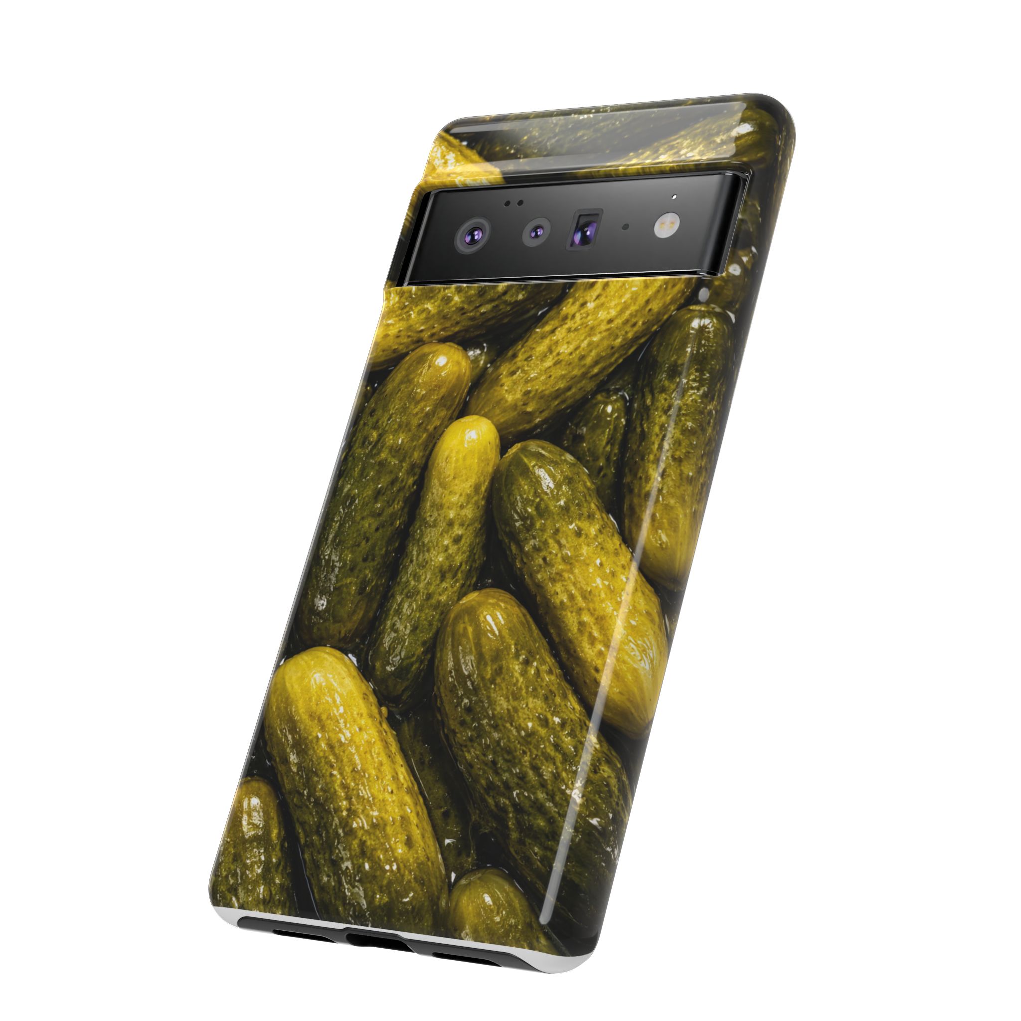 Pickle Pattern Google Pixel Phone Case — Funny Gherkin Protective Cover - Image 14
