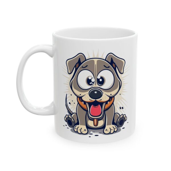 10752755382216762671_2048.jpeg Wide-Eyed Cartoon Puppy Dog Lover Mug – Cute Cartoon Puppy Coffee Mug – 11oz/15oz Ceramic Mug