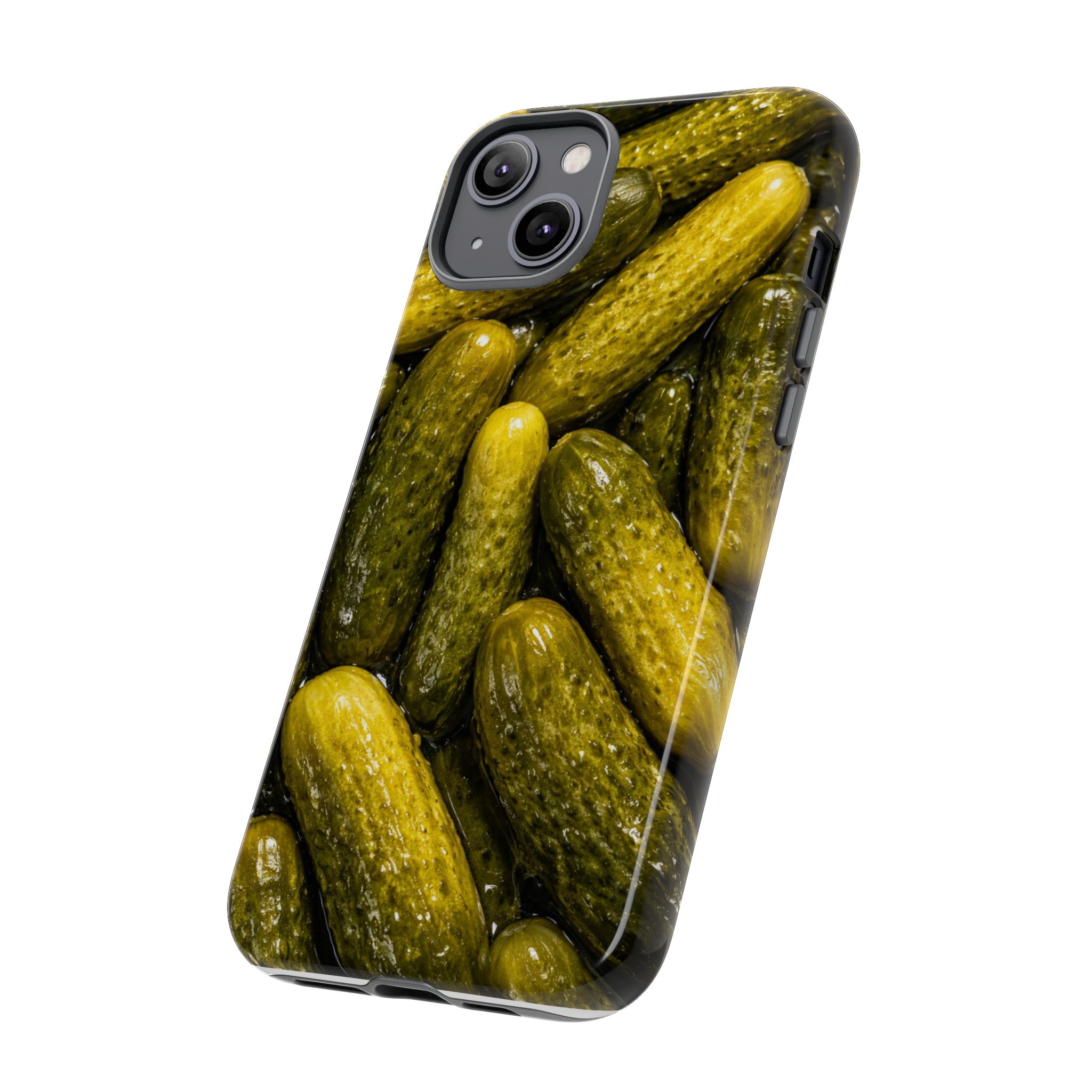 Pickle Pattern iPhone Case — Novelty Pickles Design Protective Case - Image 60