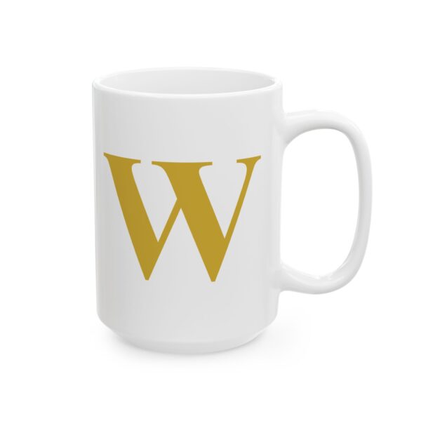 10928726287179968886_2048.jpeg Gold Letter W Monogram Mug – Gold Initial Alphabet Coffee Mug – 11oz/15oz Ceramic Mug