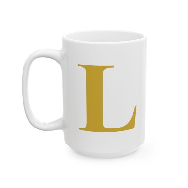 10952822102175745608_2048-1.jpeg Gold Letter L Monogram Mug – Gold Initial Alphabet Coffee Mug – 11oz/15oz Ceramic Mug