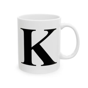 11094491597066110875_2048-1.jpeg Letter K Monogram Mug – Initial Alphabet Coffee Mug – 11oz/15oz Ceramic Mug