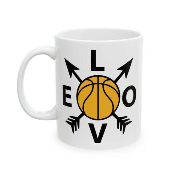 Love Basketball Arrows Basketball Mug – Basketball Fan Coffee Mug – 11oz/15oz Ceramic Mug