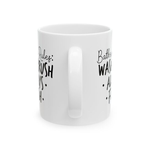 11143292939301698830_2048-1.jpeg Bathroom Rules Wash Brush Always Flush Mug – Funny Gift Coffee Mug – 11oz/15oz Ceramic Mug