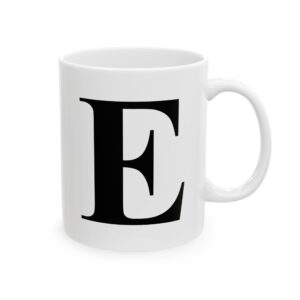 11202717214274293011_2048-1.jpeg Letter E Monogram Mug – Initial Alphabet Coffee Mug – 11oz/15oz Ceramic Mug