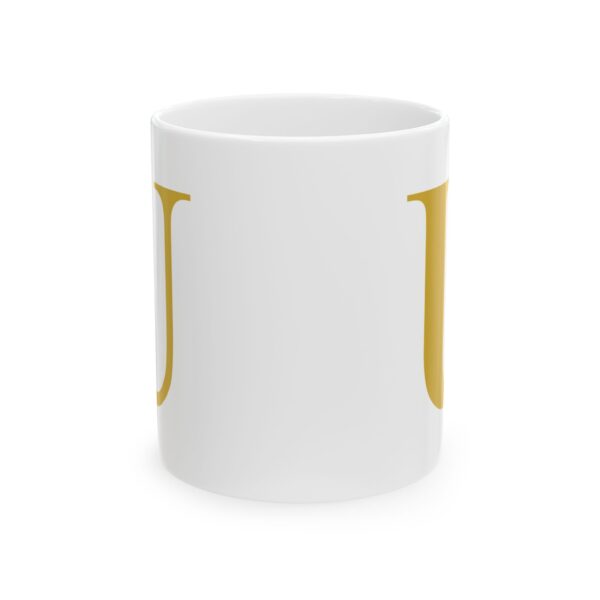 11348129253371228183_2048.jpeg Gold Letter U Monogram Mug – Gold Initial Alphabet Coffee Mug – 11oz/15oz Ceramic Mug