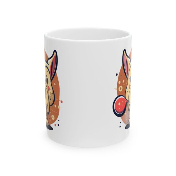 11398946432192034346_2048.jpeg Tough Bulldog with Bubble Dog Lover Mug – Cute Cartoon Puppy Coffee Mug – 11oz/15oz Ceramic Mug