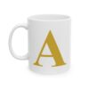 11425468412092943705_2048-1.jpeg Gold Letter A Monogram Mug – Gold Initial Alphabet Coffee Mug – 11oz/15oz Ceramic Mug