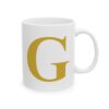 1150135567072063313_2048-1.jpeg Gold Letter G Monogram Mug – Gold Initial Alphabet Coffee Mug – 11oz/15oz Ceramic Mug