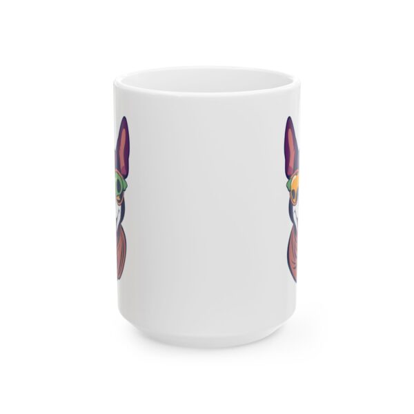 11618338964797307116_2048.jpeg Cool Dog in Sunglasses and Scarf Dog Lover Mug – Cute Cartoon Puppy Coffee Mug – 11oz/15oz Ceramic Mug