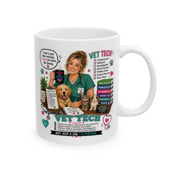 11622948996448963589_2048.jpeg Vet Tech Noun Not Just a Job a Purpose Mug – Career Gift Coffee Mug – 11oz/15oz Ceramic Mug