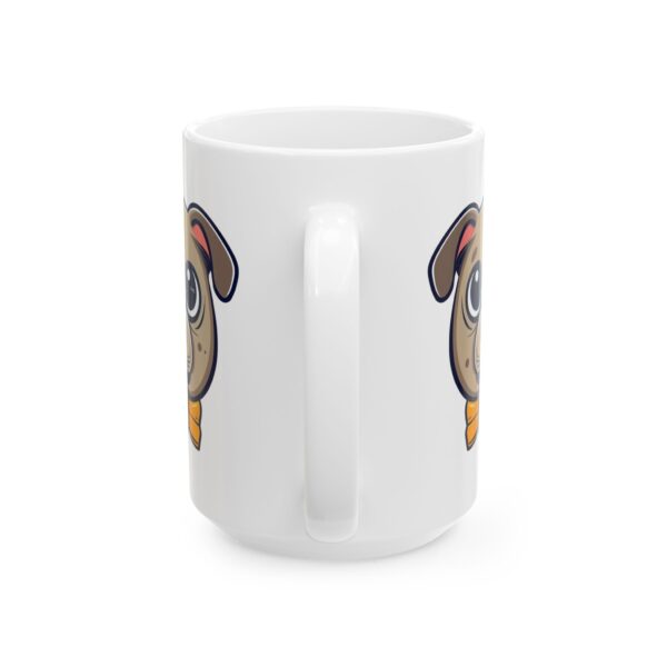 11637690538412045390_2048.jpeg Pup with Yellow Bow Tie Dog Lover Mug – Cute Cartoon Puppy Coffee Mug – 11oz/15oz Ceramic Mug