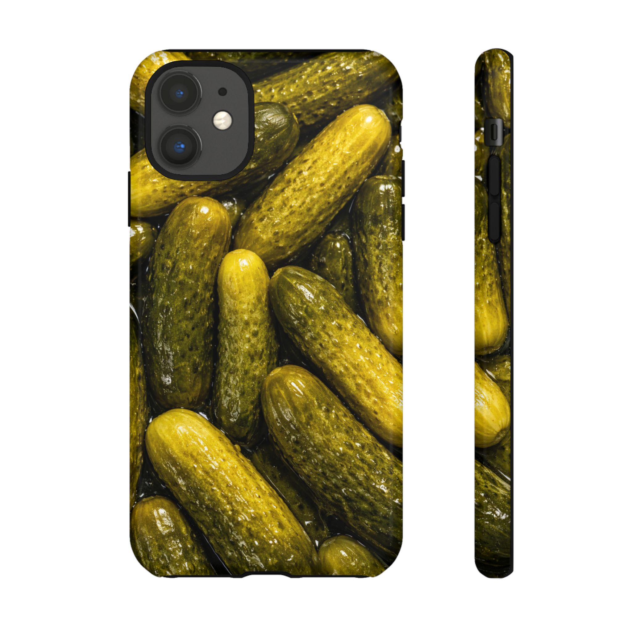 Pickle Pattern iPhone Case — Novelty Pickles Design Protective Case - Image 13