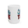 Happy Winter Time Plaid Winter Mug – Cozy Winter Coffee Mug – 11oz/15oz Ceramic Mug