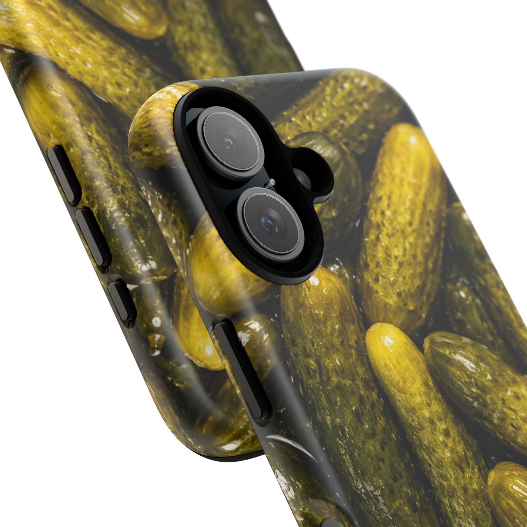 Pickle Pattern iPhone Case — Novelty Pickles Design Protective Case - Image 104