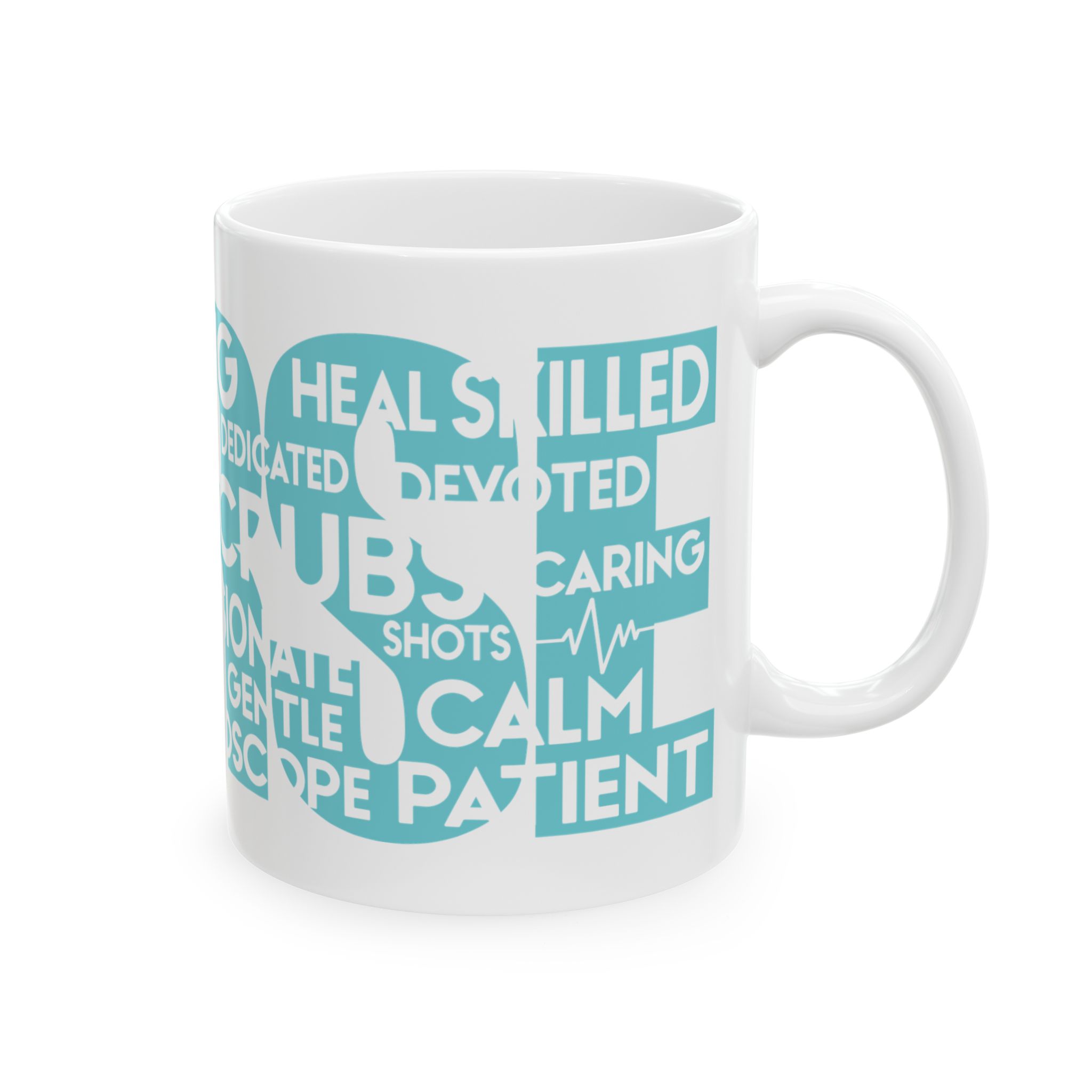 Nurse (wordart) – Medical Nurse Coffee Mug – 11oz/15oz Ceramic Mug