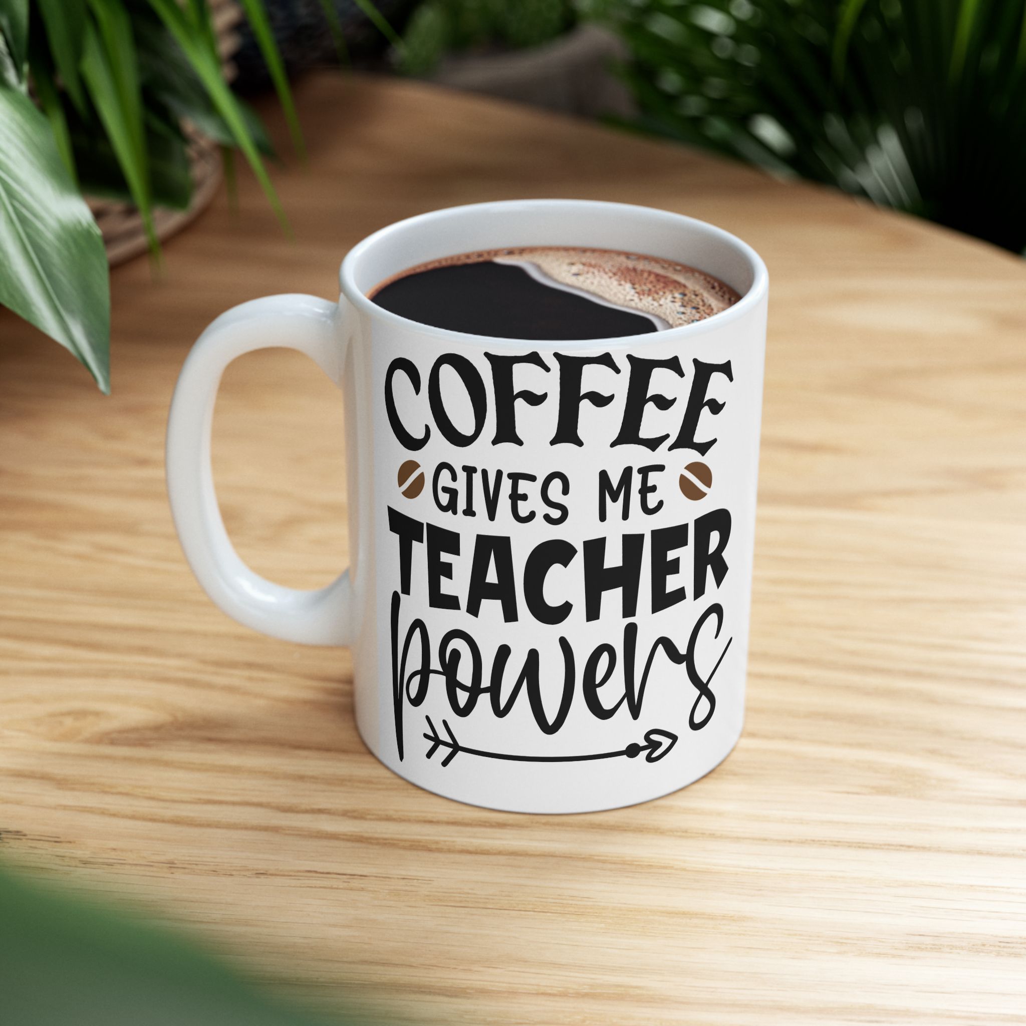 Teacher Appreciation Mug "Coffee Gives Me Teacher Powers" — Funny Teacher Coffee Ceramic Mug (11oz & 15oz) - Image 5