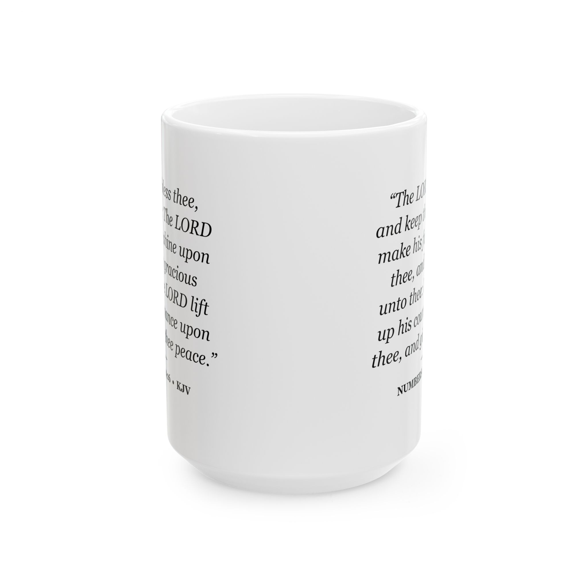 Numbers 6:24-26 Bible Verse Mug – KJV Scripture Coffee Mug – 11oz/15oz Ceramic Mug - Image 5