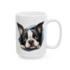 11961644133847472883_2048.jpeg Boston Terrier Peeking Dog Mug – Dog Lover Coffee Mug – 11oz/15oz Ceramic Mug
