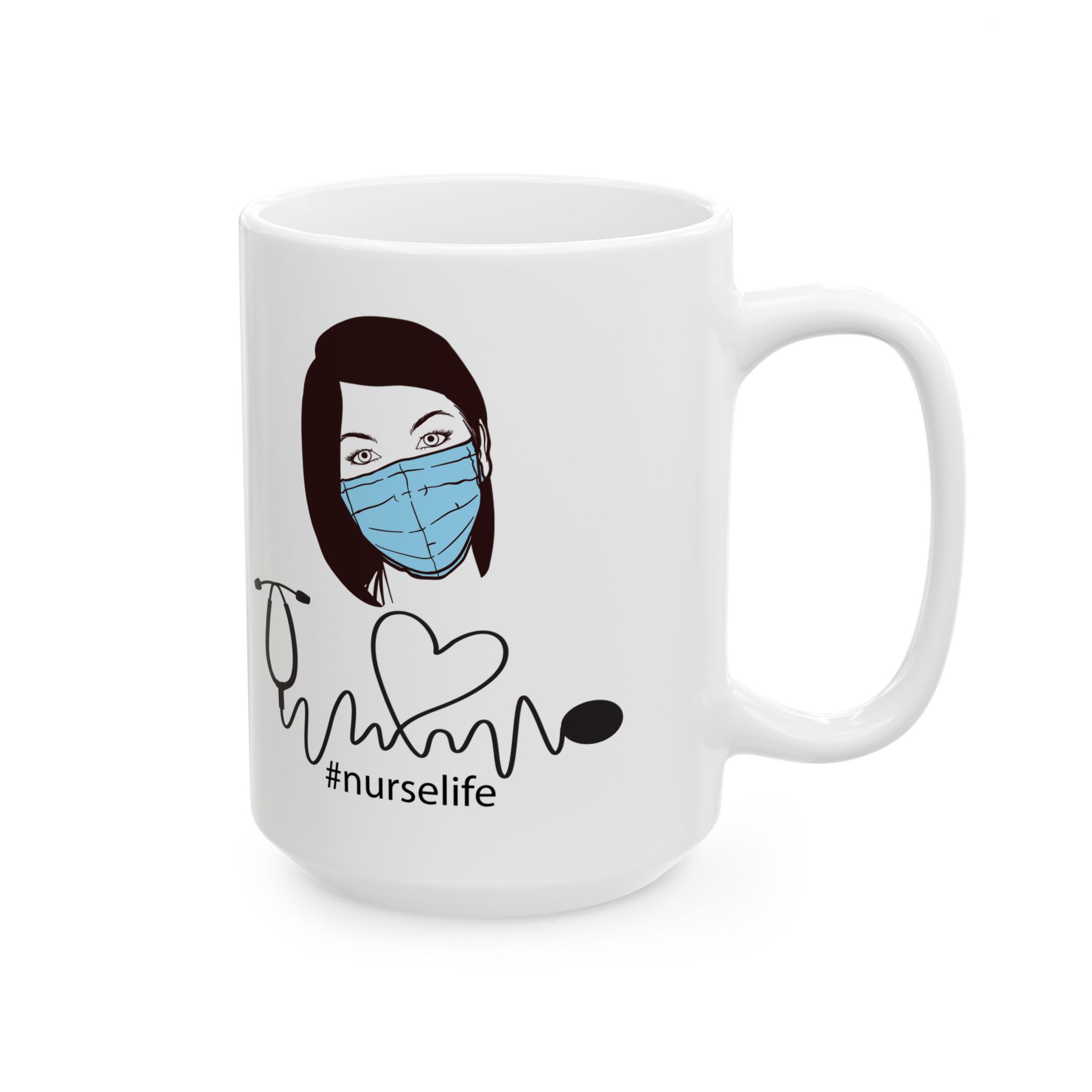 Nurselife – Medical Nurse Coffee Mug – 11oz/15oz Ceramic Mug - Image 6
