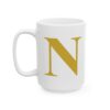 12052234035876954763_2048-1.jpeg Gold Letter N Monogram Mug – Gold Initial Alphabet Coffee Mug – 11oz/15oz Ceramic Mug