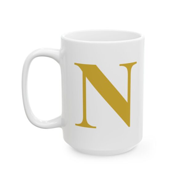 12052234035876954763_2048-1.jpeg Gold Letter N Monogram Mug – Gold Initial Alphabet Coffee Mug – 11oz/15oz Ceramic Mug