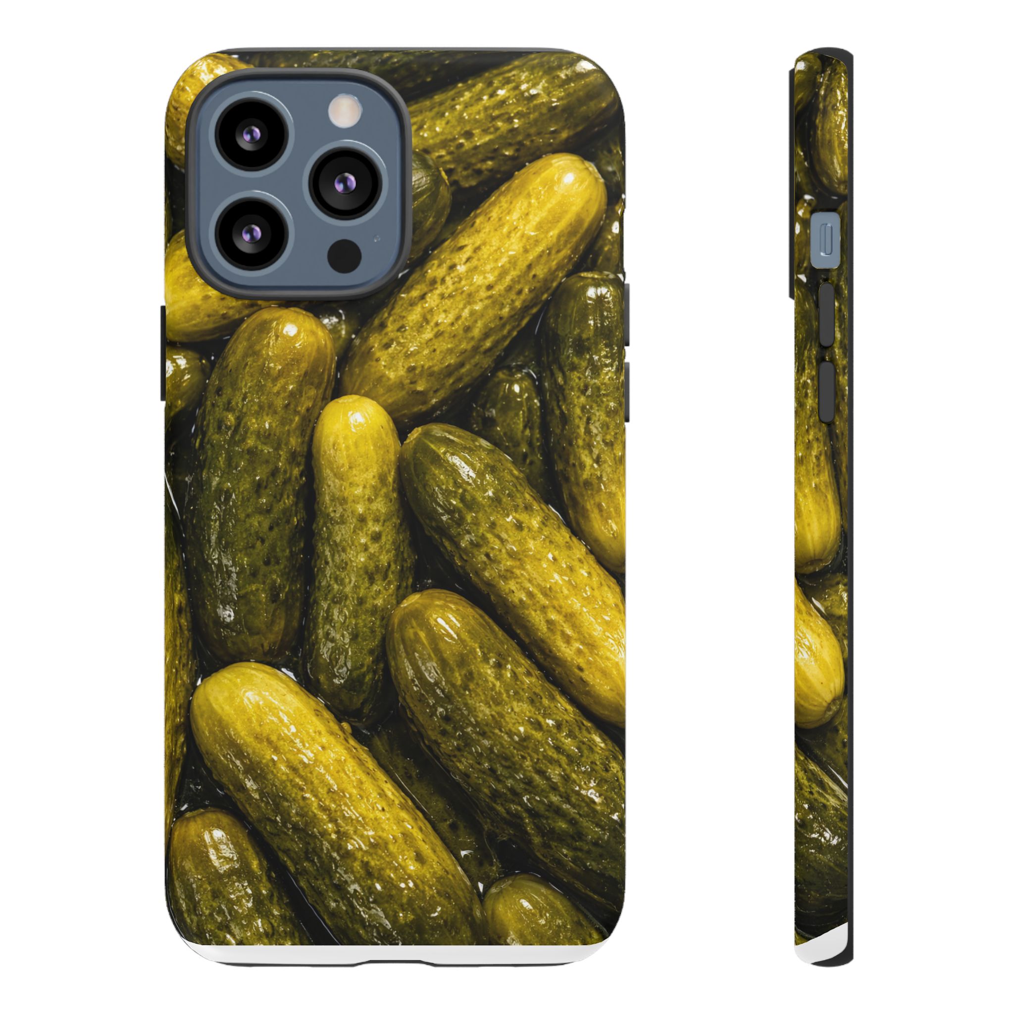 Pickle Pattern iPhone Case — Novelty Pickles Design Protective Case - Image 41