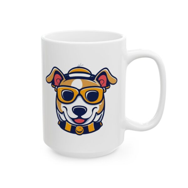 12180058081710834000_2048.jpeg Dog in Yellow Glasses Dog Lover Mug – Cute Cartoon Puppy Coffee Mug – 11oz/15oz Ceramic Mug