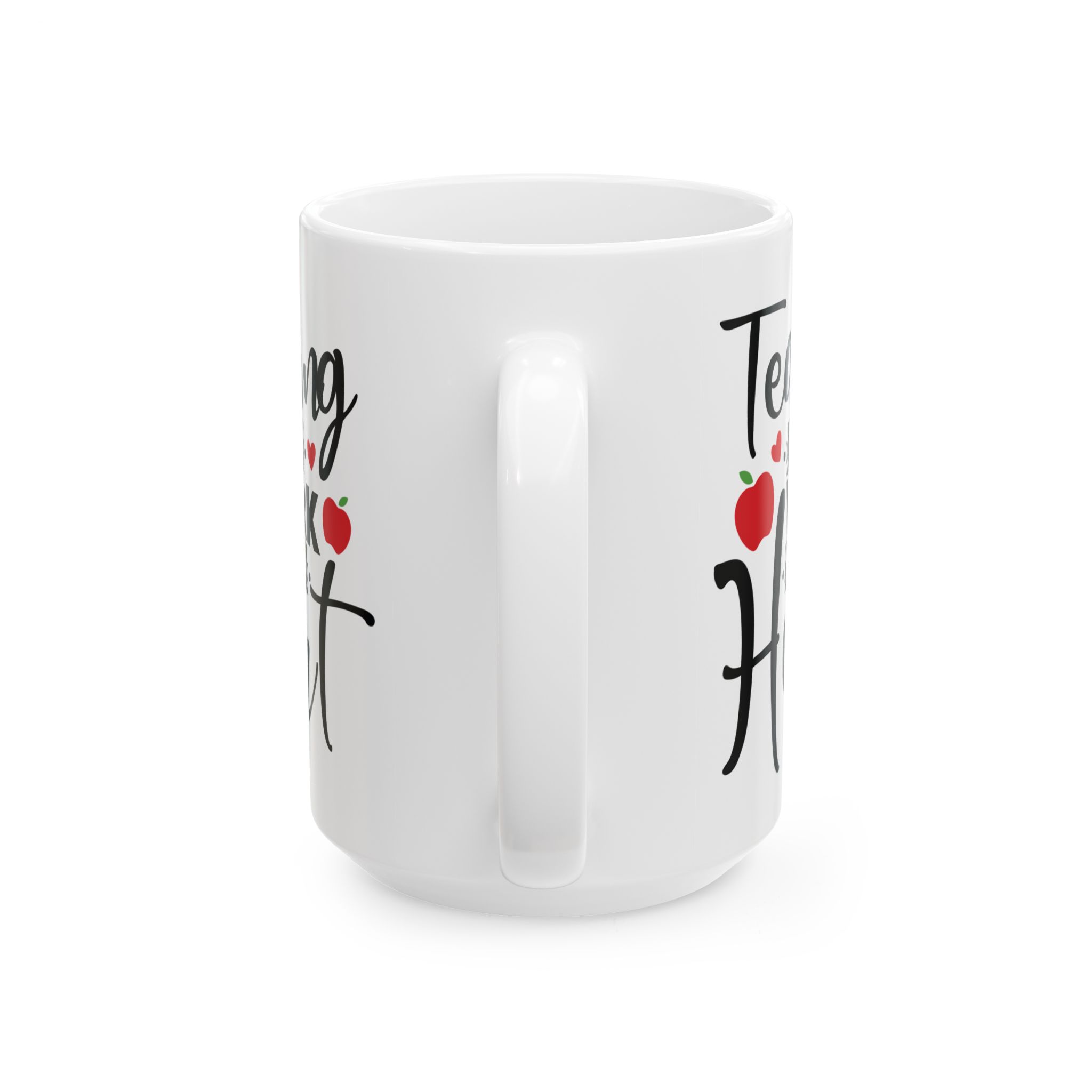 Teacher Appreciation Mug "Teacher Is A Work Of Heart" Ceramic Mug — Coffee Cup (11oz, 15oz) - Image 9