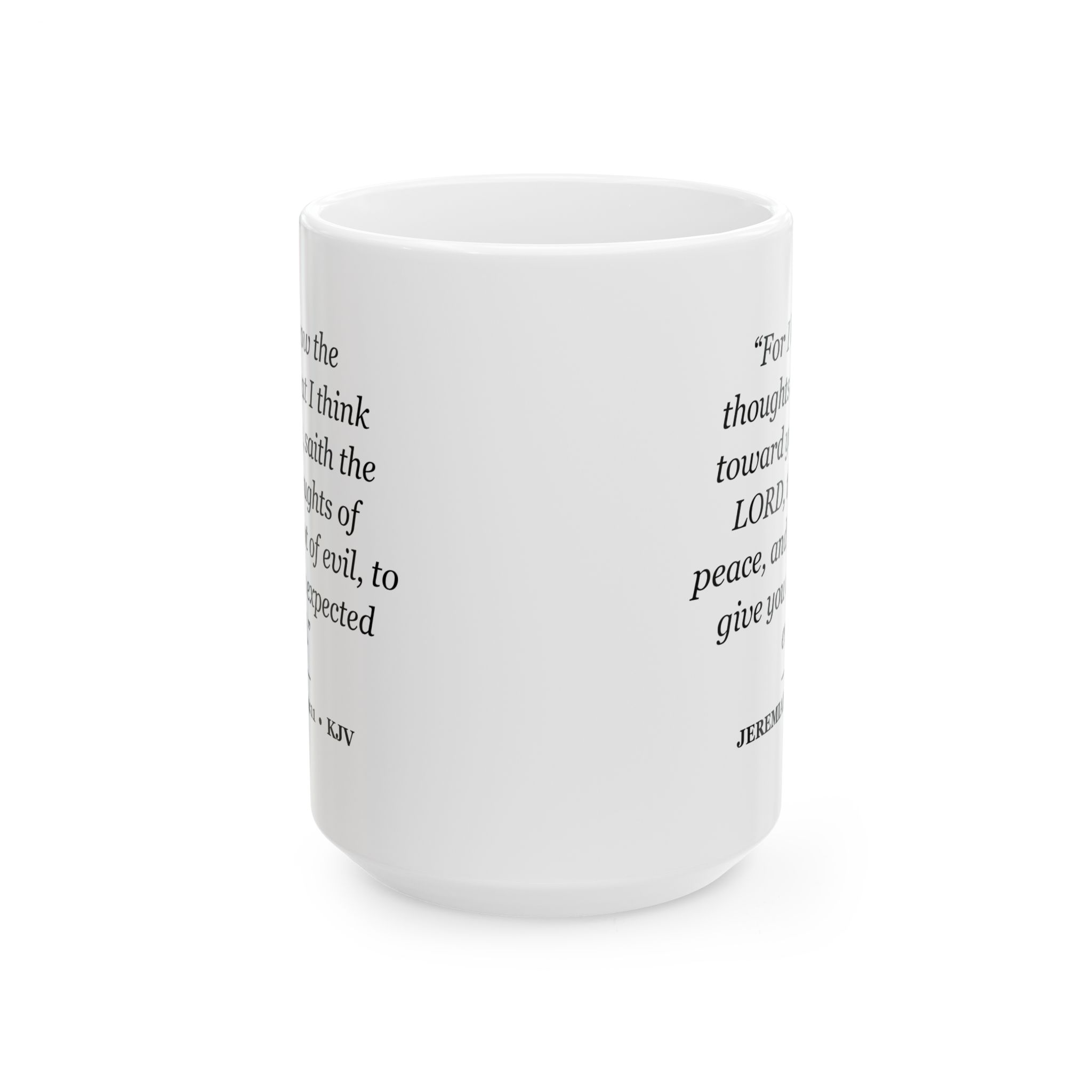 Jeremiah 29:11 Bible Verse Mug – KJV Scripture Coffee Mug – 11oz/15oz Ceramic Mug - Image 5