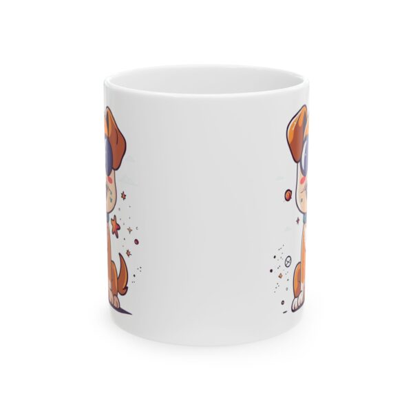 12365995919379054364_2048.jpeg Puppy with Round Sunglasses Dog Lover Mug – Cute Cartoon Puppy Coffee Mug – 11oz/15oz Ceramic Mug