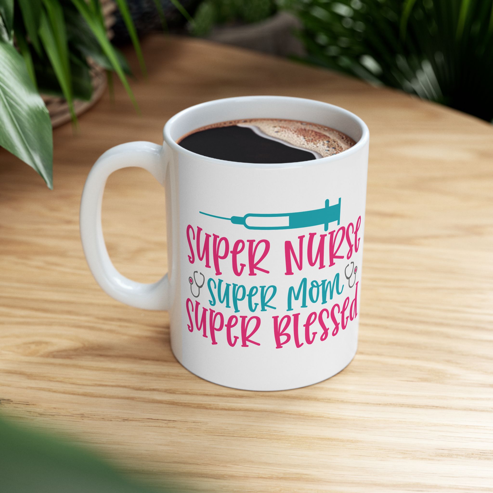 Super Nurse | Super Mom | Super Blessed – Medical Coffee Mug – 11oz/15oz Ceramic Mug - Image 5