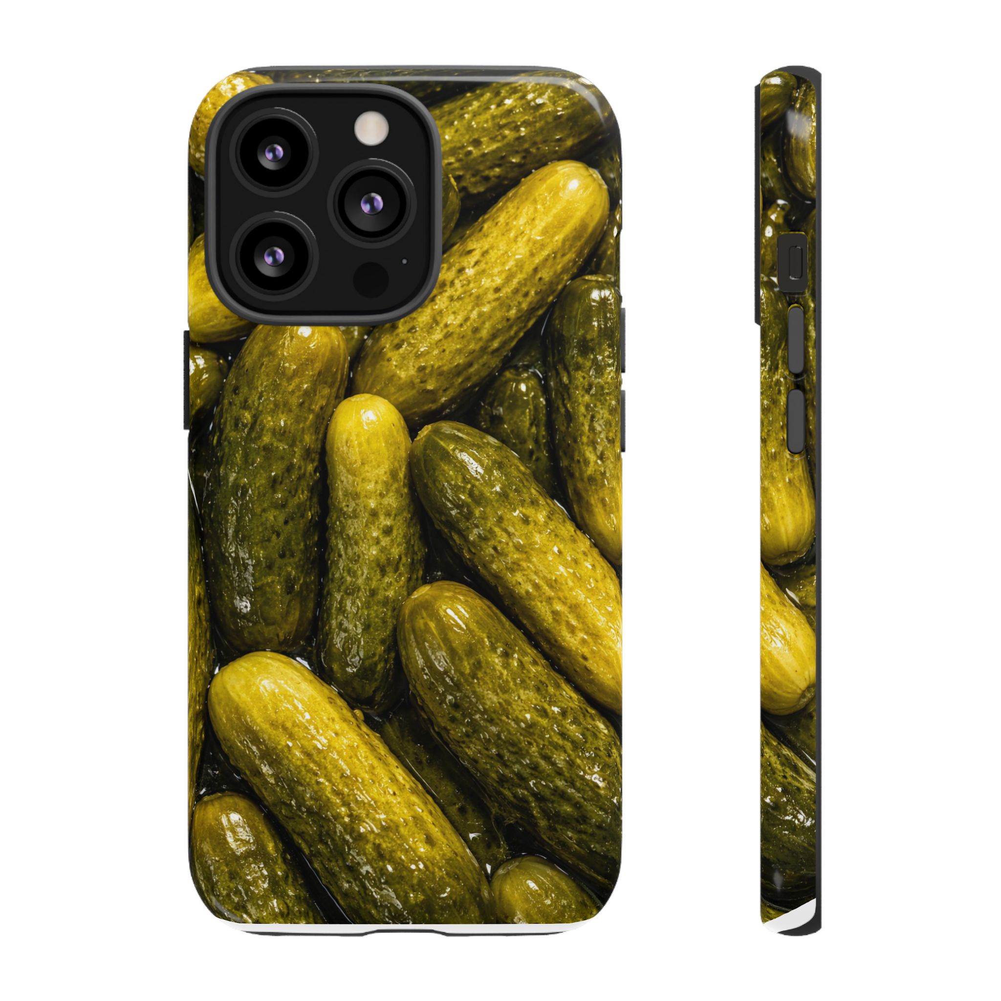 Pickle Pattern iPhone Case — Novelty Pickles Design Protective Case - Image 35