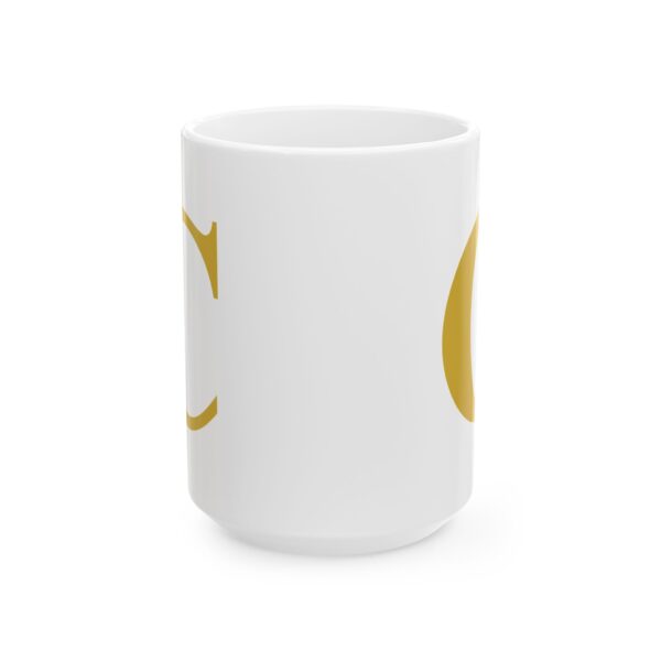 12593248140507742676_2048-1.jpeg Gold Letter C Monogram Mug – Gold Initial Alphabet Coffee Mug – 11oz/15oz Ceramic Mug